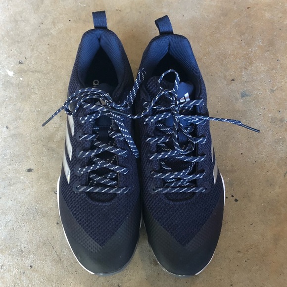 navy blue adidas baseball cleats